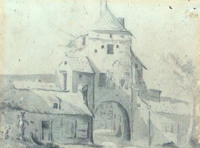 Gerard ter Borch the Younger Luttekepoort vanuit de stad gezien. Techniek, afmetingen en verblijfplaats onbekend oil painting picture